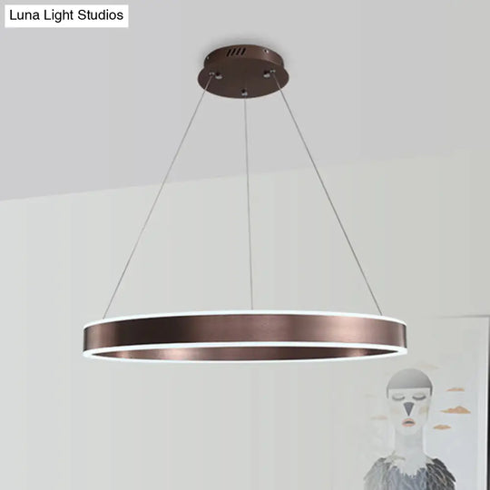 Modern Twisted Pendant Chandelier - Acrylic 1/2/3 Lights Brown Natural Light