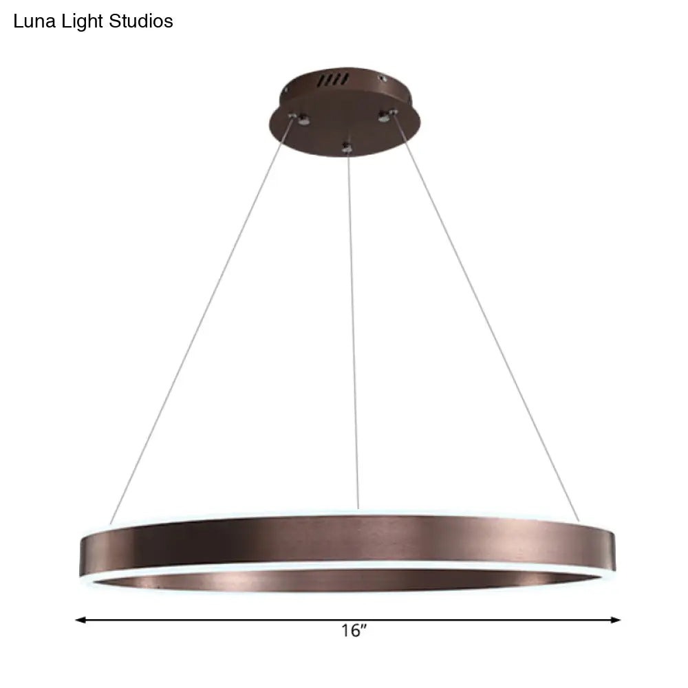 Modern Twisted Pendant Chandelier - Acrylic 1/2/3 Lights Brown Natural Light