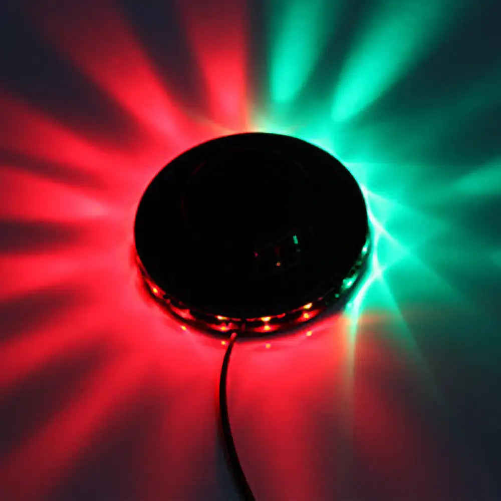 Modern Ufo Karaoke Bar Wall Light With Flashing Rgb Led In Black/White Black