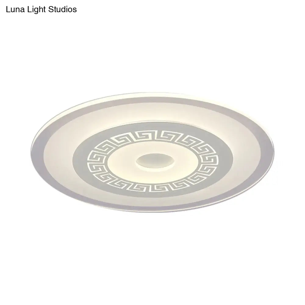 Modern Ultra-Thin Led Flush Mount Ceiling Light With Acrylic Shade – Ideal For Small Or Large