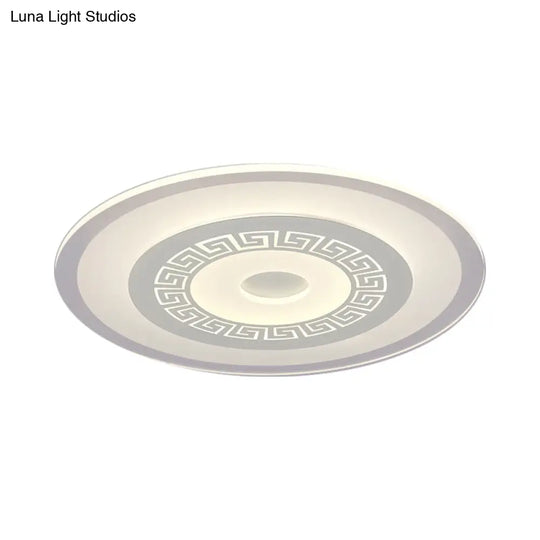 Modern Ultra-Thin Led Flush Mount Ceiling Light With Acrylic Shade – Ideal For Small Or Large