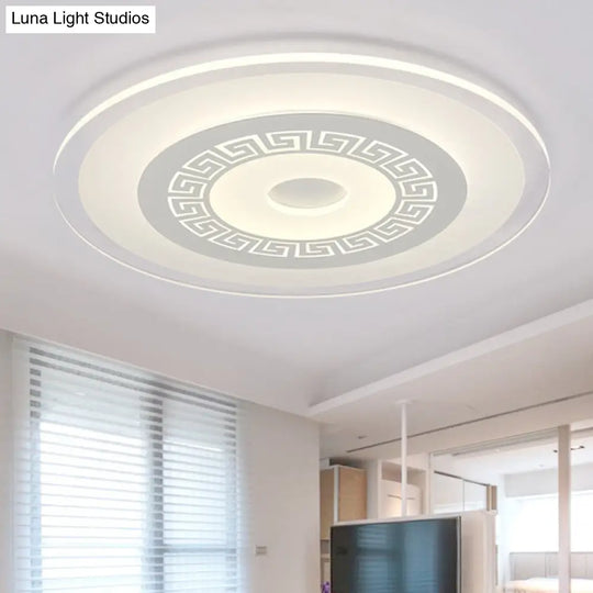 Modern Ultra-Thin Led Flush Mount Ceiling Light With Acrylic Shade – Ideal For Small Or Large