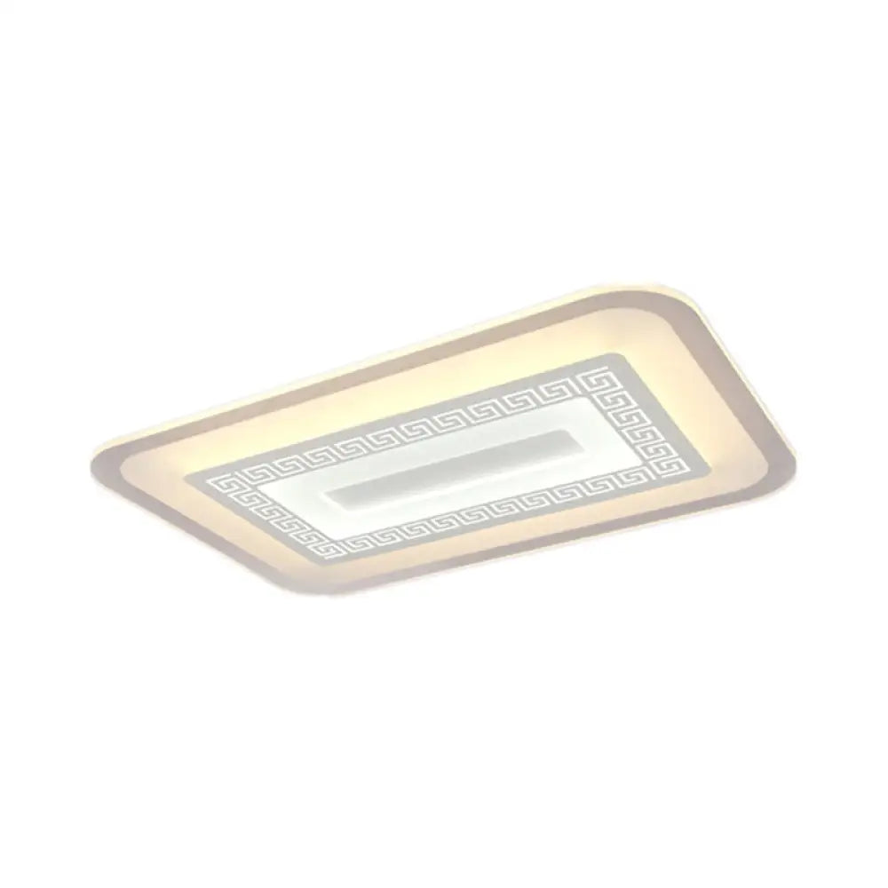 Modern Ultra-Thin Led Flush Mount Ceiling Light With Acrylic Shade – Ideal For Small Or Large