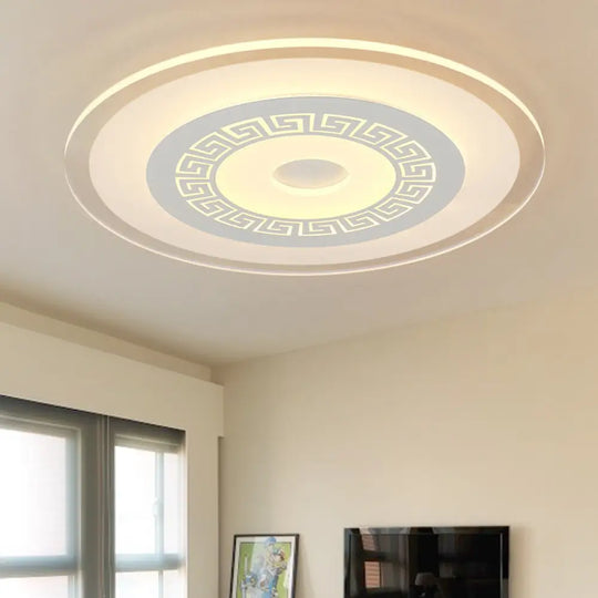 Modern Ultra-Thin Led Flush Mount Ceiling Light With Acrylic Shade – Ideal For Small Or Large