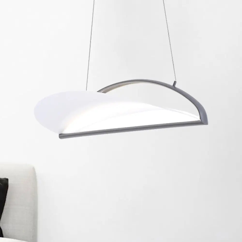 Ludovica - Modern Grey/White Ultra Thin Ceiling Light Fixture Minimalist Led Acrylic Pendant Lamp