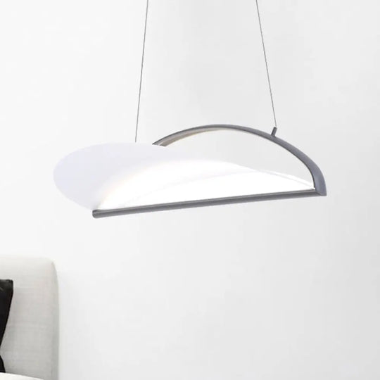 Ludovica - Modern Grey/White Ultra Thin Ceiling Light Fixture Minimalist Led Acrylic Pendant Lamp