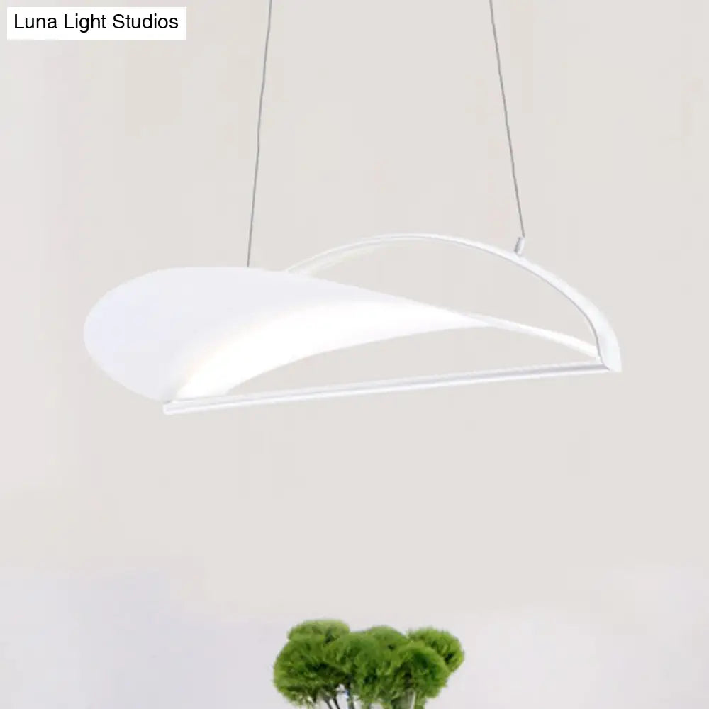 Modern Ultra Thin Led Pendant Ceiling Lamp Grey/White 16.5’/23.5’ Wide