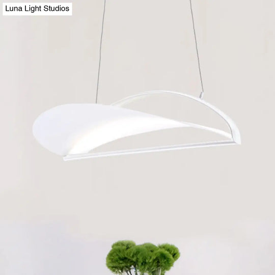 Modern Ultra Thin Led Pendant Ceiling Lamp Grey/White 16.5’/23.5’ Wide