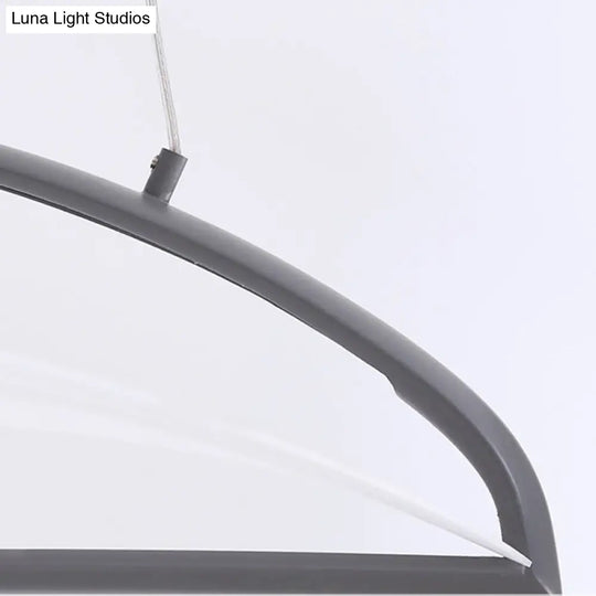 Ludovica - Modern Grey/White Ultra Thin Ceiling Light Fixture Minimalist Led Acrylic Pendant Lamp