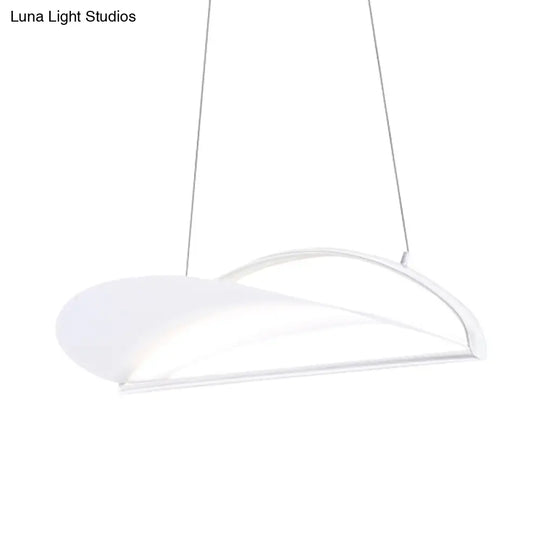 Modern Ultra Thin Led Pendant Ceiling Lamp Grey/White 16.5’/23.5’ Wide