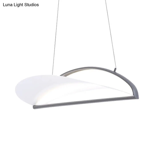 Ludovica - Modern Grey/White Ultra Thin Ceiling Light Fixture Minimalist Led Acrylic Pendant Lamp