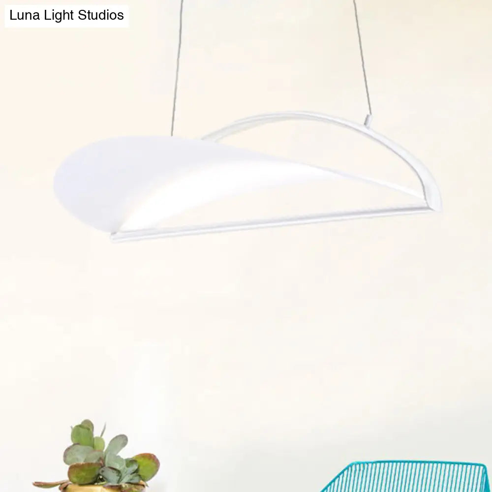 Modern Ultra Thin Led Pendant Ceiling Lamp Grey/White 16.5’/23.5’ Wide