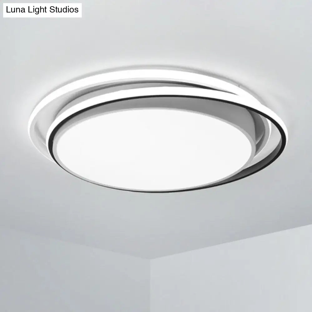 Modern Ultrathin Led Flush Mount Acrylic Round Ceiling Light For Living Room