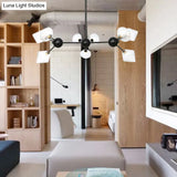 Modern Warehouse Style Chandelier Lamp With Diamond Design - 13’/27.5’/34’ Width Amber/Clear