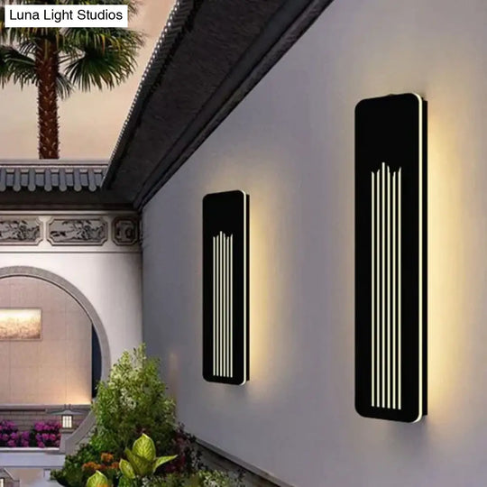 Modern Waterproof Outdoor Led Wall Lamps Ip65 Aluminum Light Garden Porch Sconce Lights 110V 220V