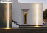 Modern Waterproof Outdoor Long Strip Led Wall Lamp Ip65 Aluminum Wall Light Garden Porch Sconce