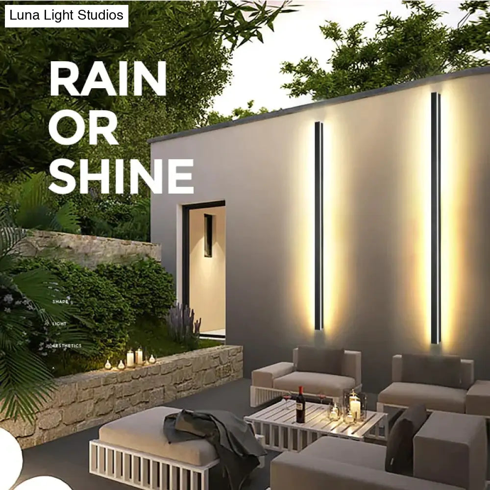 Modern Waterproof Outdoor Wall Lamp Led Super Bright Ip65 Light Garden Porch Landscape Sconce 110V