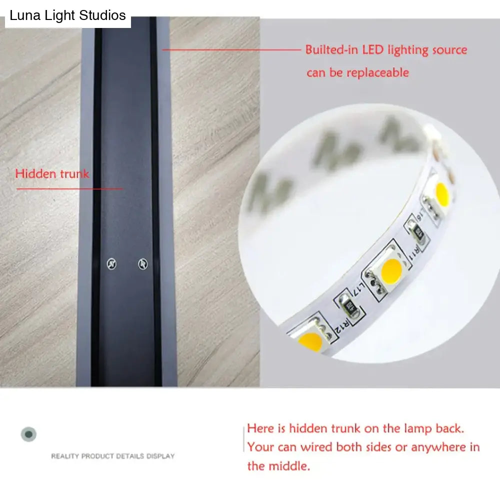 Modern Waterproof Outdoor Wall Lamp Led Super Bright Ip65 Light Garden Porch Landscape Sconce 110V