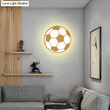 Modern White Acrylic Led Wall Lamp For Stairs - Flat Cartoon Shape Stylish Design