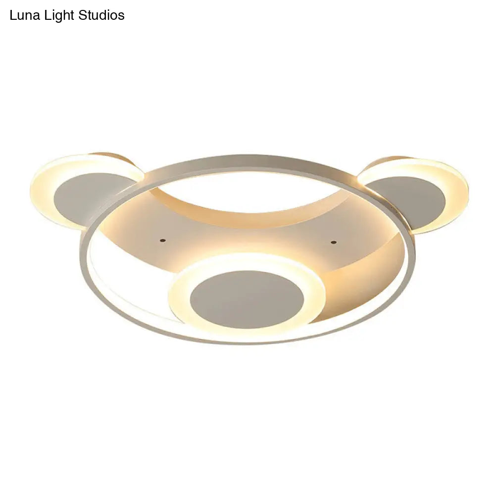 Modern White Bear Shaped Led Ceiling Light