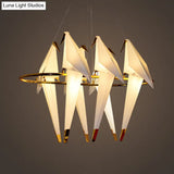 Modern White Chandelier Led Ceiling Light Fixture - Bird Shaped Design Ideal For Restaurants

This