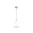 Modern White Glass Pendant Lamp - Opaque Spherical Design For Dining Room Lighting / 6’