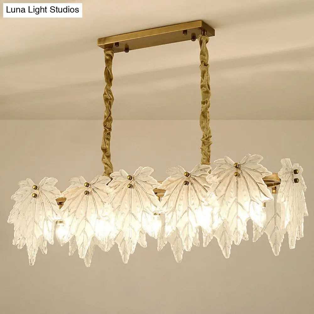 Modern White Glass Pendant Light With 5 Led Heads For Dining Room