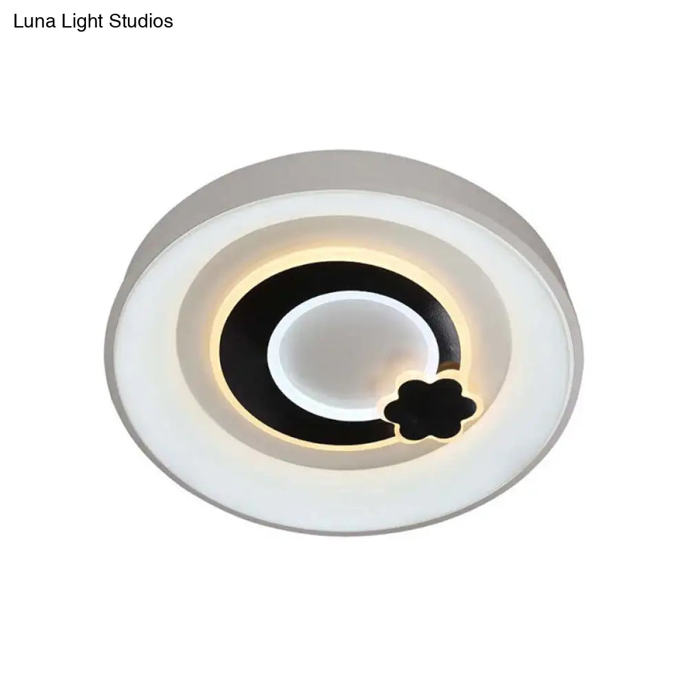 Modern White Led Ceiling Light Stylish Acrylic Lamp For Kitchen Hallway