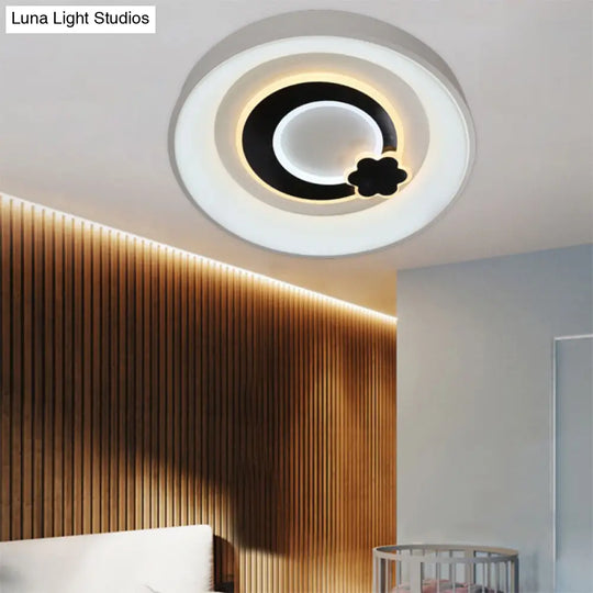 Modern White Led Ceiling Light Stylish Acrylic Lamp For Kitchen Hallway