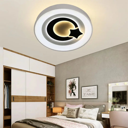 Modern White Led Ceiling Light – Stylish Acrylic Lamp For Kitchen Hallway / Star