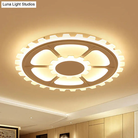 Modern White Led Flower Ceiling Light For Kids Bedroom