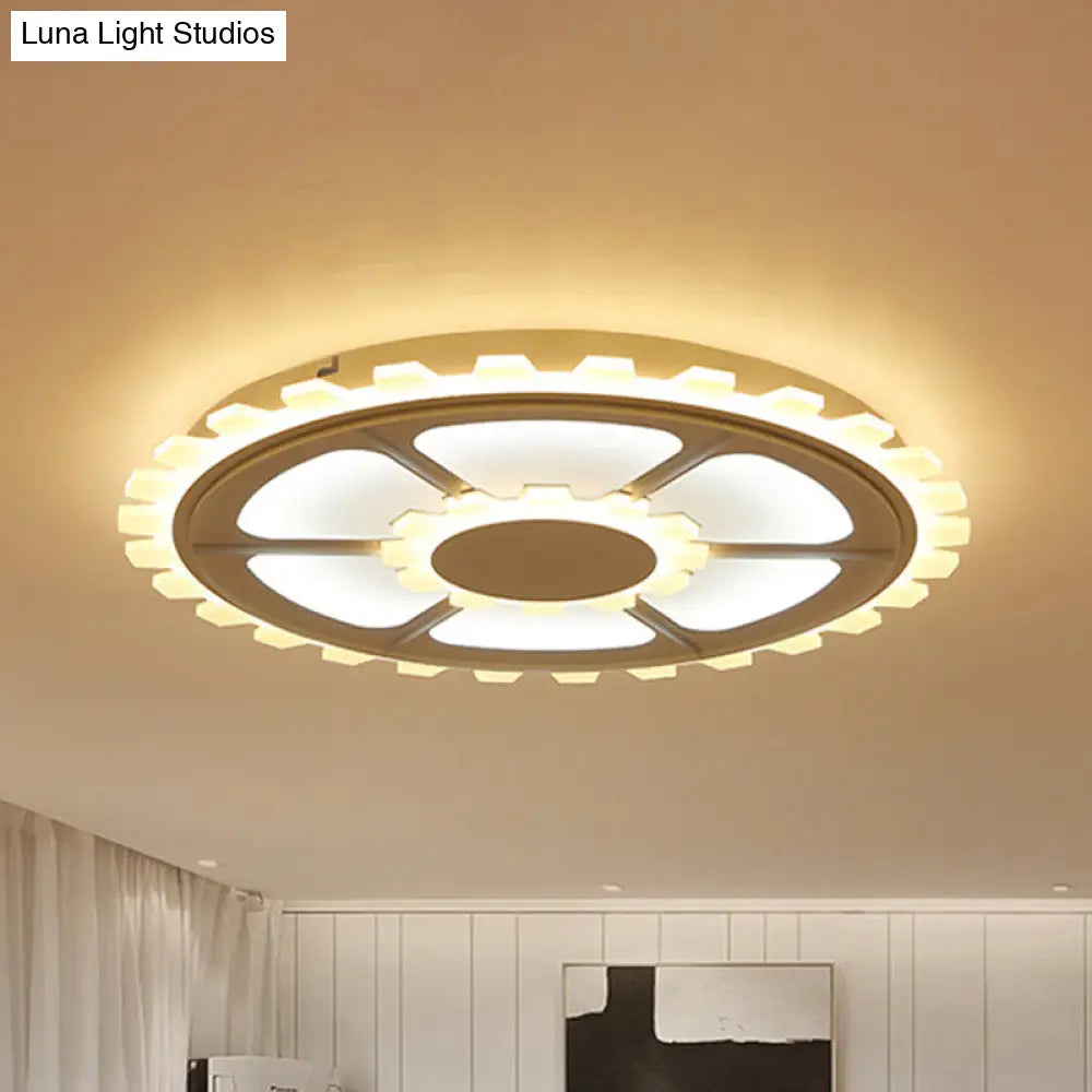 Modern White Led Flower Ceiling Light For Kids’ Bedroom