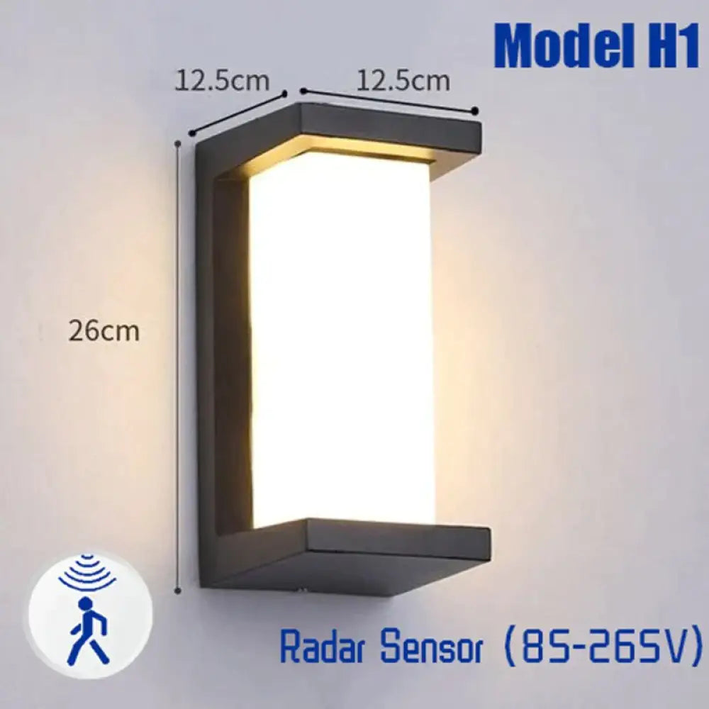 Moderne Outdoor Wandlamp Waterdichte Ip65 Motion Sensor Led Verlichting 18W 30W Veranda Lichten