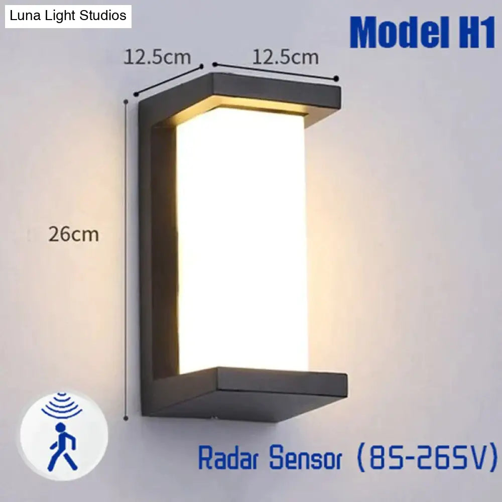 Moderne Outdoor Wandlamp Waterdichte Ip65 Motion Sensor Led Verlichting 18W 30W Veranda Lichten