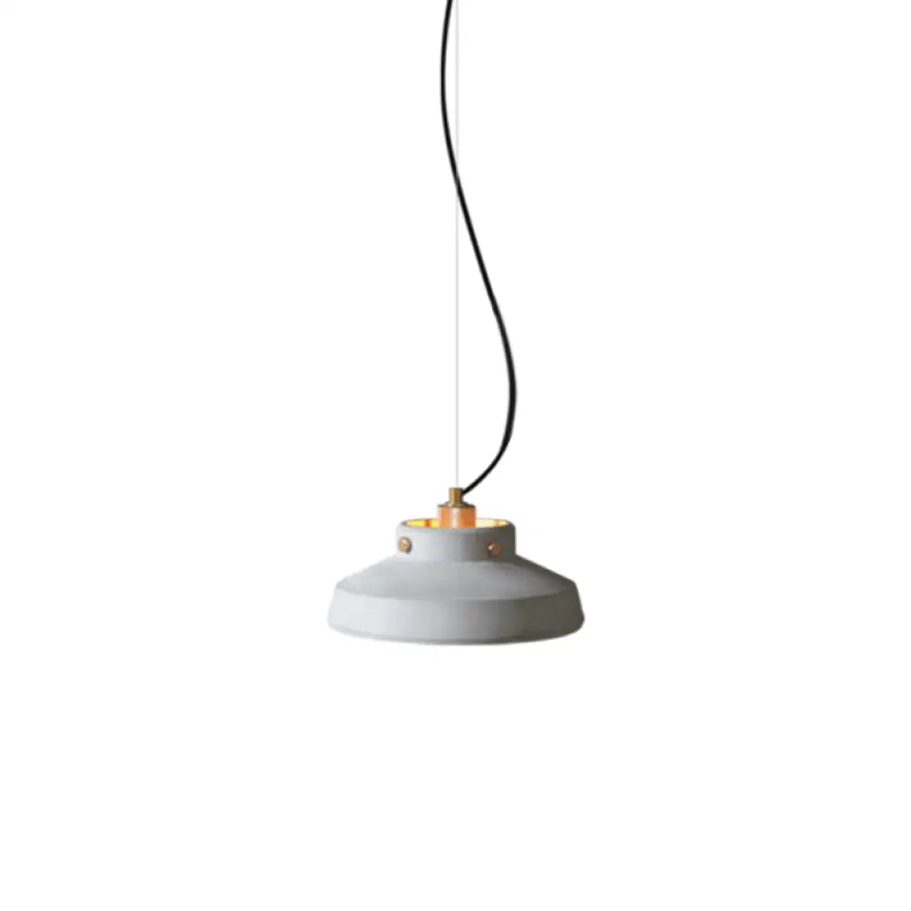 Modernist 1-Light Grey Mason Jar Cement Pendant Lamp - 7’/10’/12.5’ Width / 12.5’