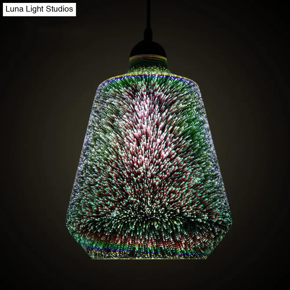 Modernist 3D Glass Geometry Pendant Light - Perfect For Living Rooms