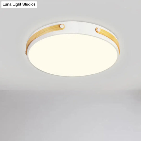 Modernist Acrylic Led Ceiling Lamp Warm/White Light 16/21.5 Wide Brown / 16 Warm