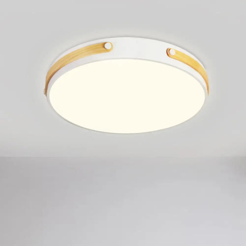 Modernist Acrylic Led Ceiling Lamp Warm/White Light 16’/21.5’ Wide Brown / 16’ Warm