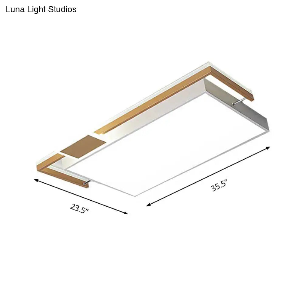 Modernist Black/Gold Led Flush Mount Lamp - 16’/19.5’/35.5’ Wide Iron Ceiling Fixture For