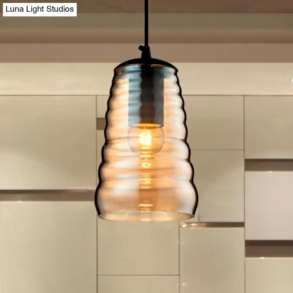 Modern Glass Pendant Light With Multiple Shapes And Colors