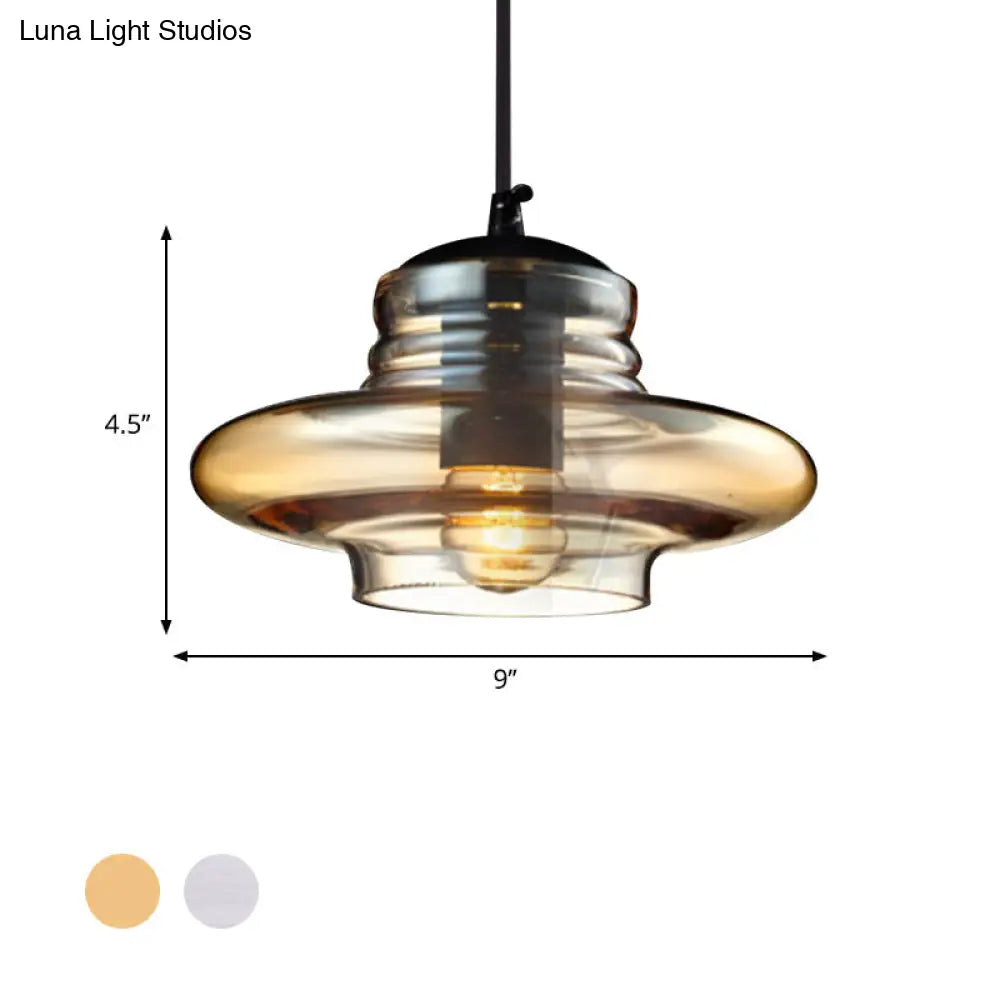 Modern Glass Pendant Light With Multiple Shapes And Colors