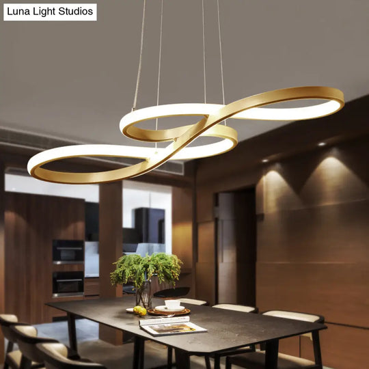 Modern Led Gold Ceiling Pendant Light For Kitchen Dining Area