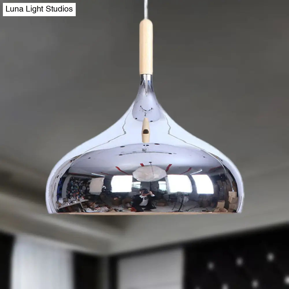 Modern Pendant Light In Metallic Chrome/Gold/Rose Gold For Dining Table