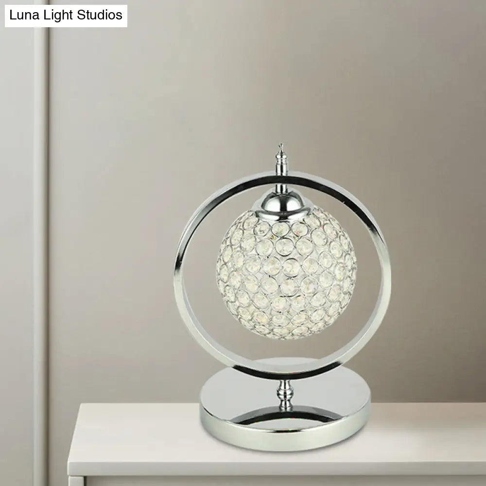 Molly - Minimalist Crystal Led Table Lamp For Night Stand Or Study Room