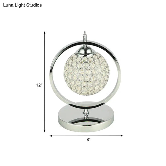 Molly - Minimalist Crystal Led Table Lamp For Night Stand Or Study Room