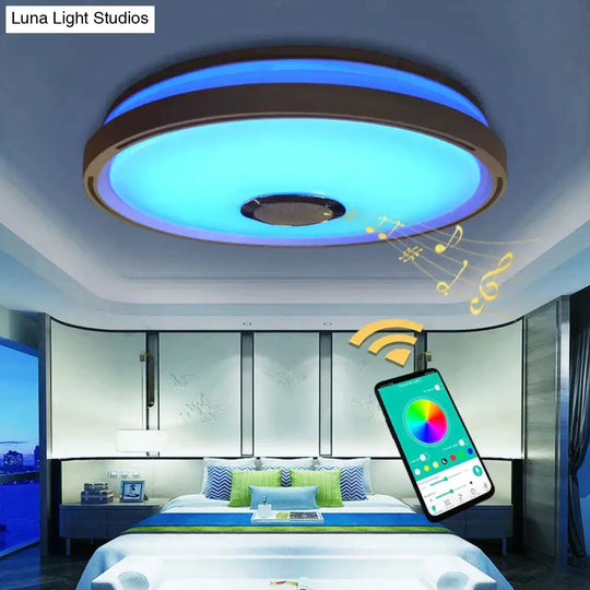 Music Led Ceiling Lights Rgb App Control Lamp Bedroom 36W Living Room Light Lampara De Techo