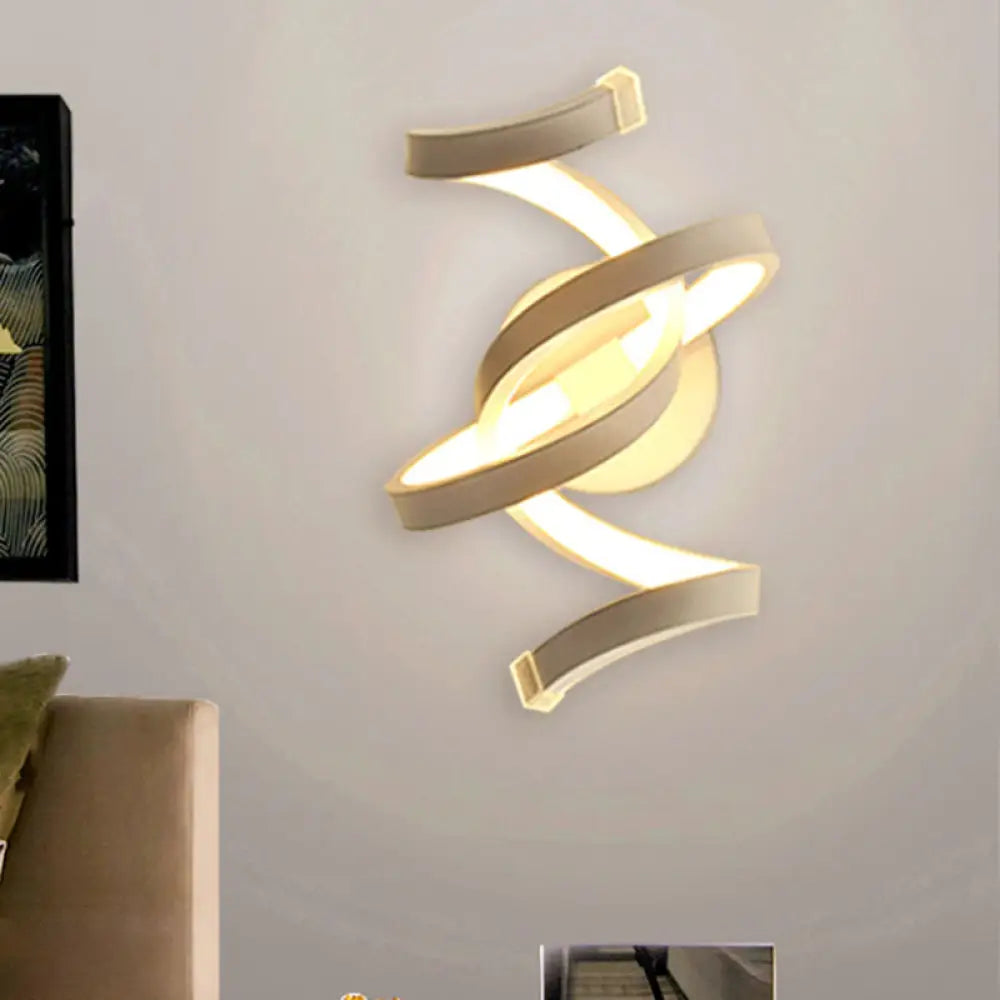 Musical Note Led Wall Sconce - Stylish Home Mount Lighting For Bedroom Or Living Room Décor White /