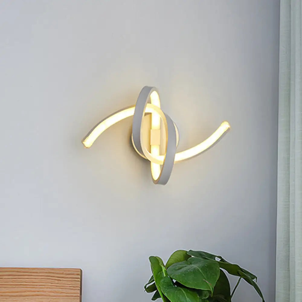 Musical Note Led Wall Sconce - Stylish Home Mount Lighting For Bedroom Or Living Room Décor White /