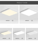 Nathaly - Ultra-Thin Square Led Ceiling Lamp Kitchen Light Fixtures Living Room Surface Mount