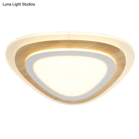 Nautical Acrylic Led Flush Mount Ceiling Light For Kids Room